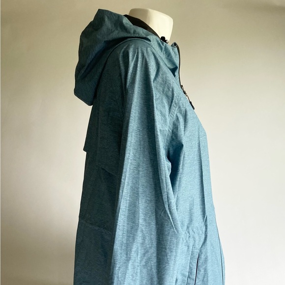 New 32 Degrees Blue Polyester Hoodie Rain Parka  size M - Picture 5 of 13